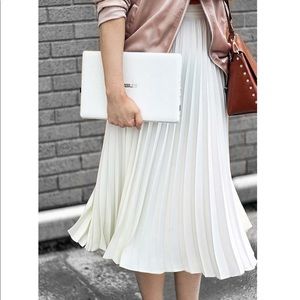 Zara white long skirt